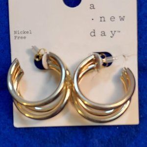 A NEW DAY HOOP EARRINGS